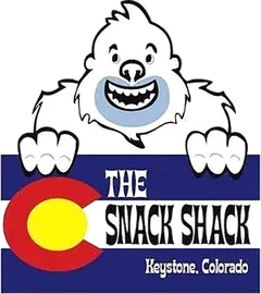 The Snack Shack, Keystone Colorado logo with the yeti
